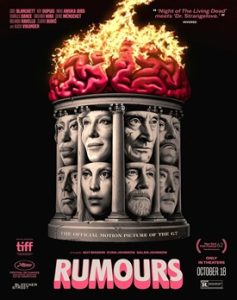 Scenă din Rumours 2024 film subtitrat online hd – liderii G7 rătăciți în pădure.